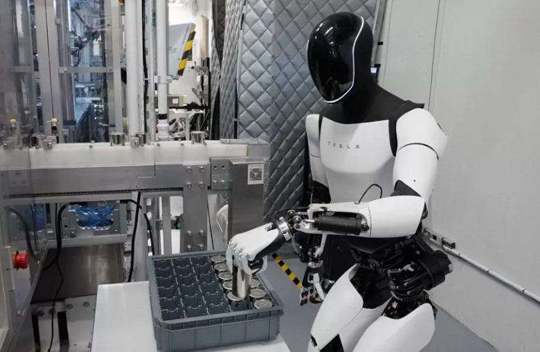 Целый полк Tesla Optimus: около 1000 роботов перемещают грузы и сортируют аккумуляторные ячейки на заводах Tesla